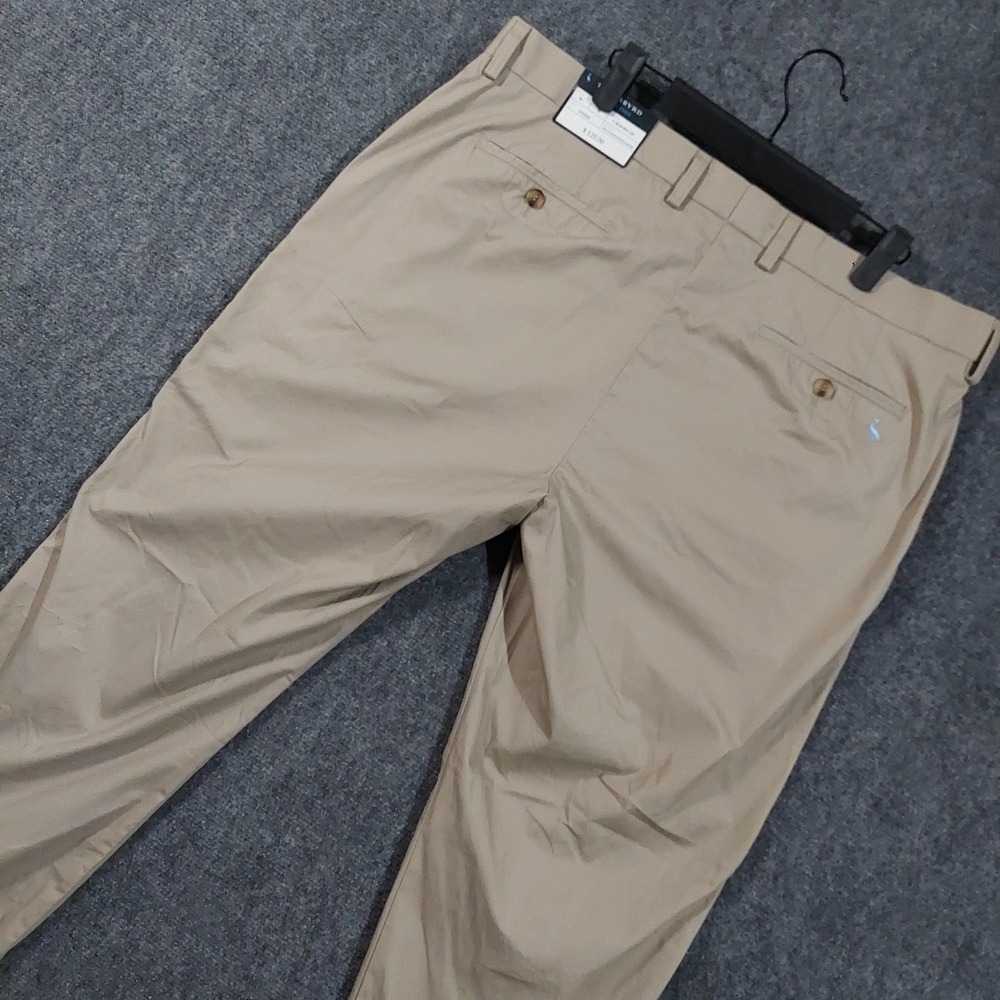 NEW Tailorbyrd Pants Mens 38x30 Beige Chino Straight Leg Cotton Blend Casual